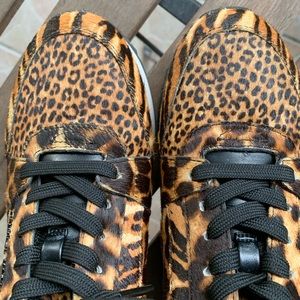 Michael Kors Billie Animal Print Calf Hair Trainer